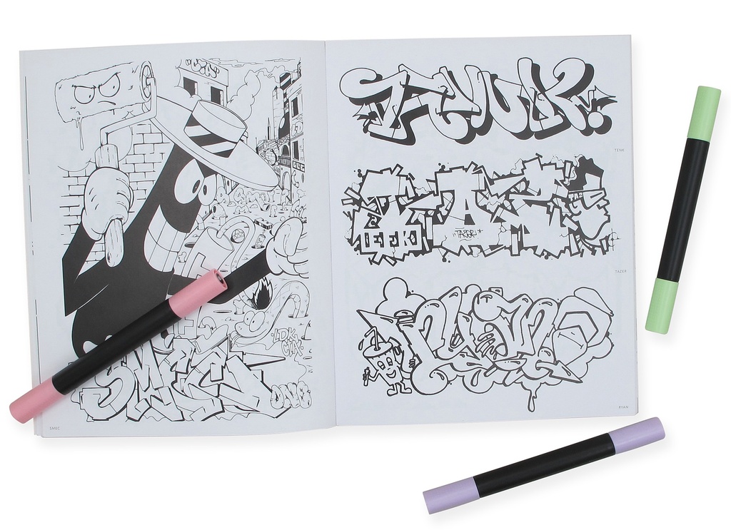 Graffiti Style Coloring Book