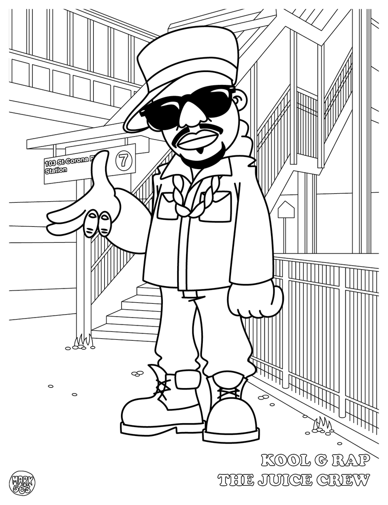 Hip Hop Coloring Book