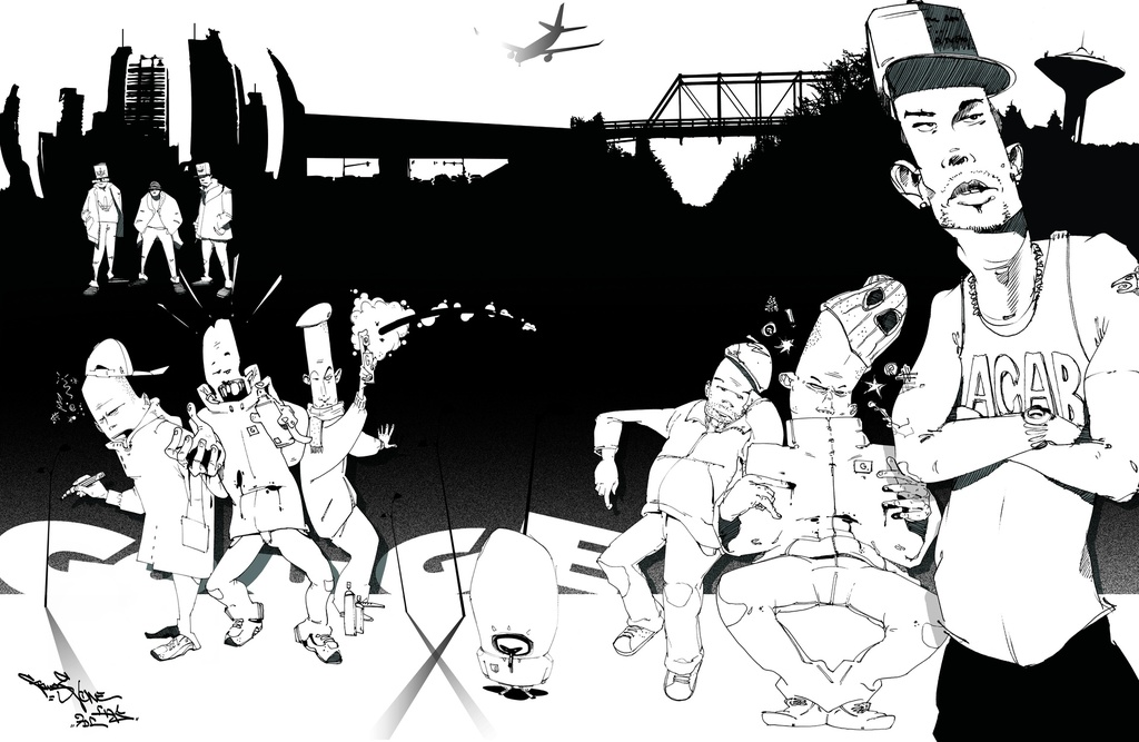 Graffiti Coloring Book 2: Characters