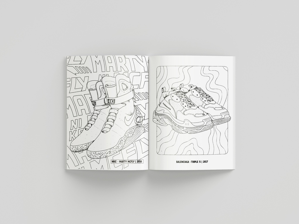 Sneaker Coloring Book