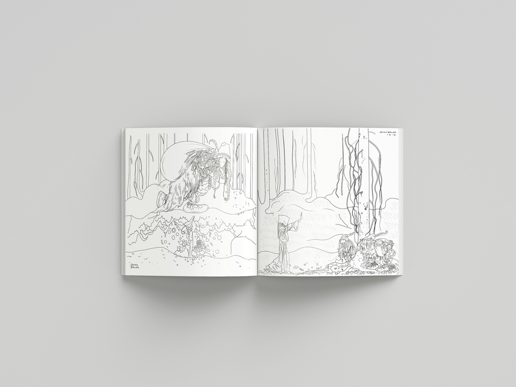 Fantasy Forest Coloring Book