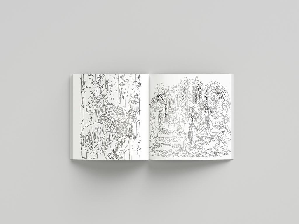 Fantasy Forest Coloring Book