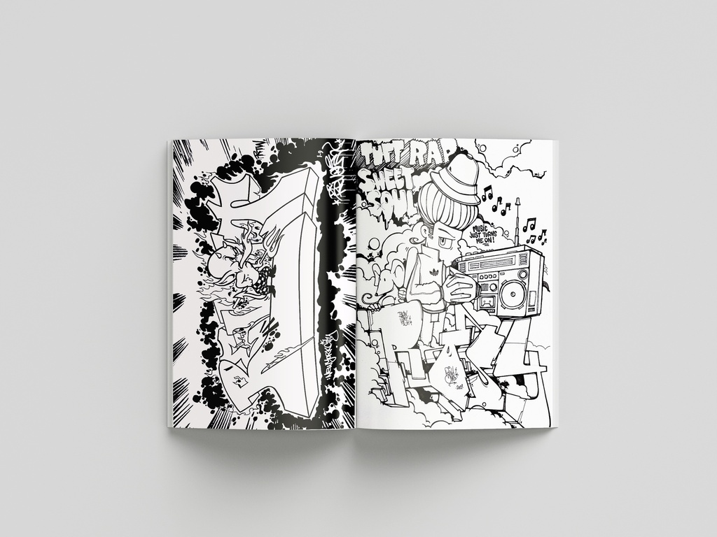 Graffiti Coloring Book 2