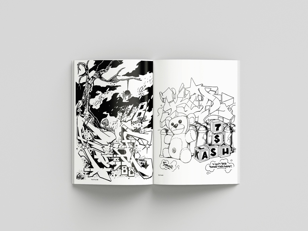Graffiti Coloring Book 3