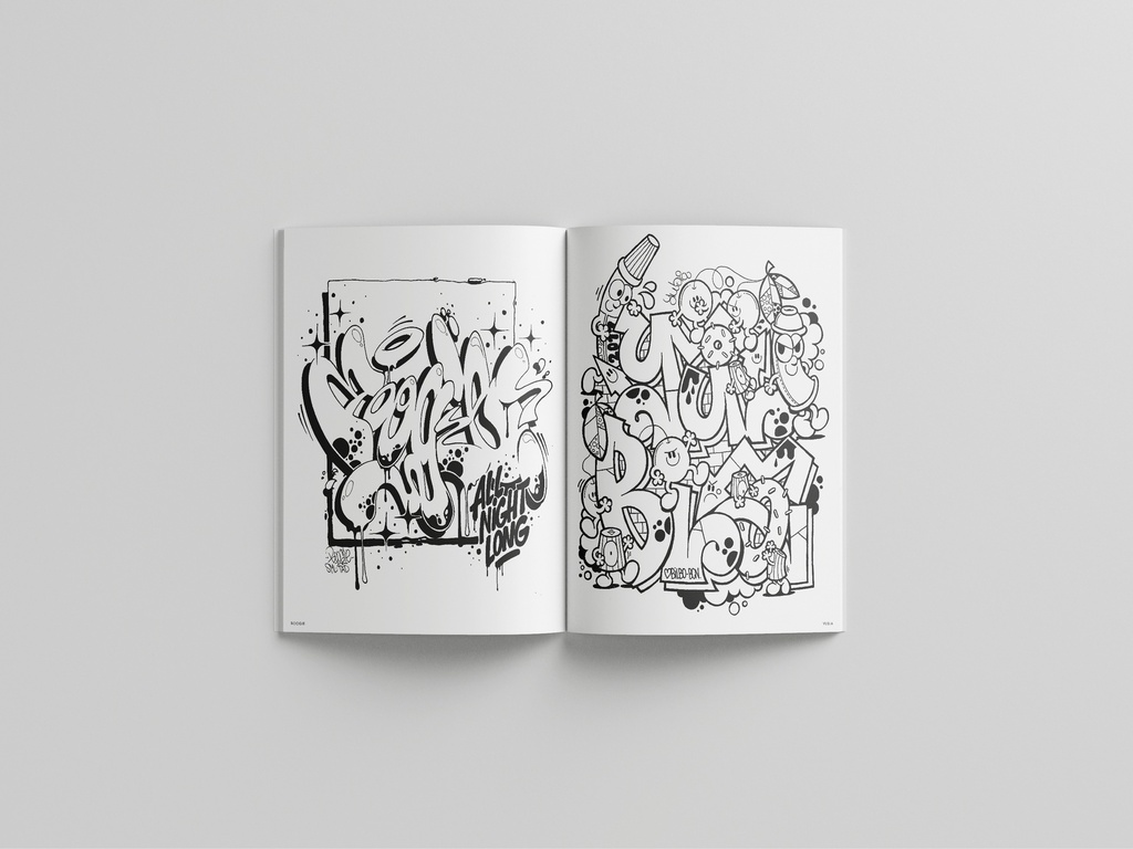 Graffiti Style Coloring Book