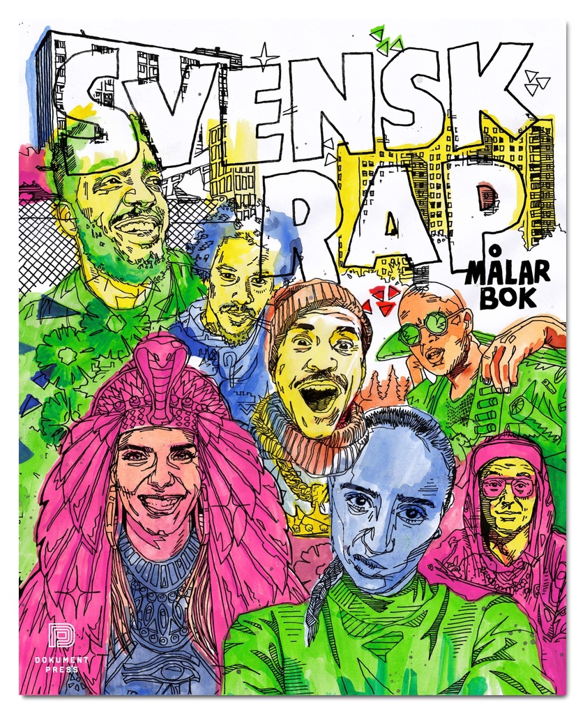 Svensk Rap målarbok