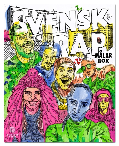 [9789188369024] Svensk Rap målarbok